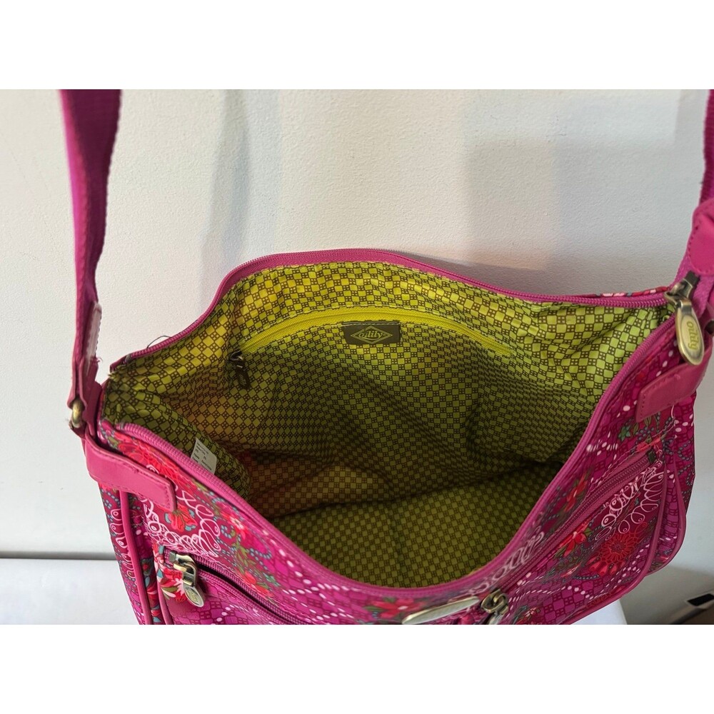 OILILY VIBRANT PINK FLORAL SHOULDERBAG - Picture 6 of 7